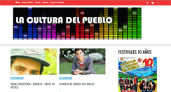 Desktop Screenshot of laculturadelpueblo.cl